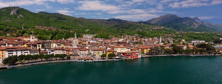 Panoramic view of Lovere on Lake Iseo
